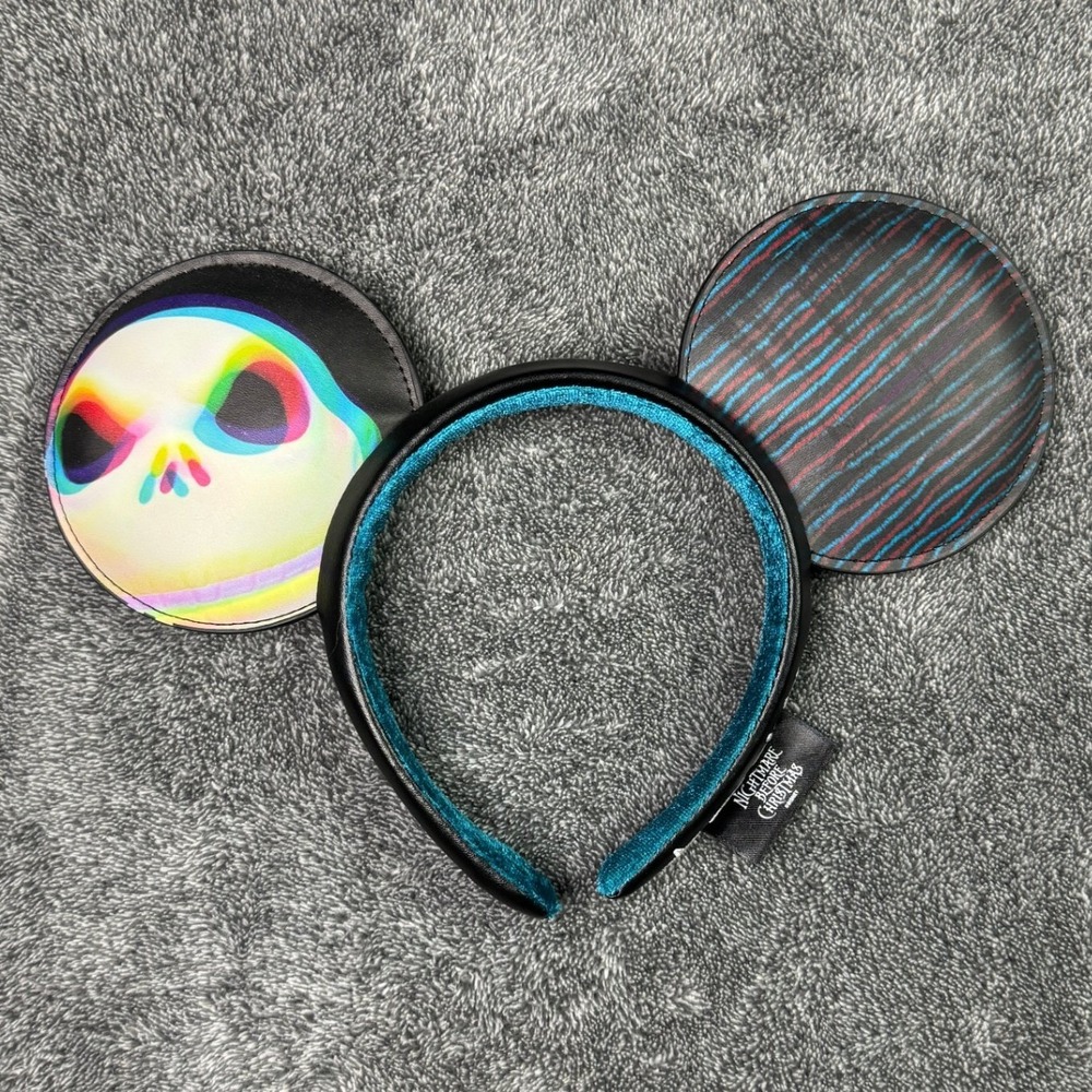 Disney Parks Nightmare Before Christmas Jack Skellington 3D Ear Headband Black